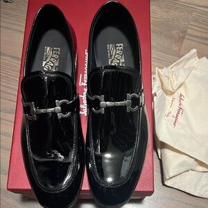 Salvatore Ferragamo Funes 2 Bit Patent Leather loafer